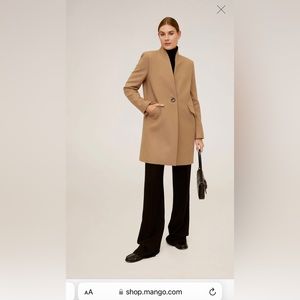 Mango Straight-cut wool coat